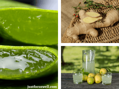 Aloe Vera, Ginger, Lemon Juice Clease Recipe